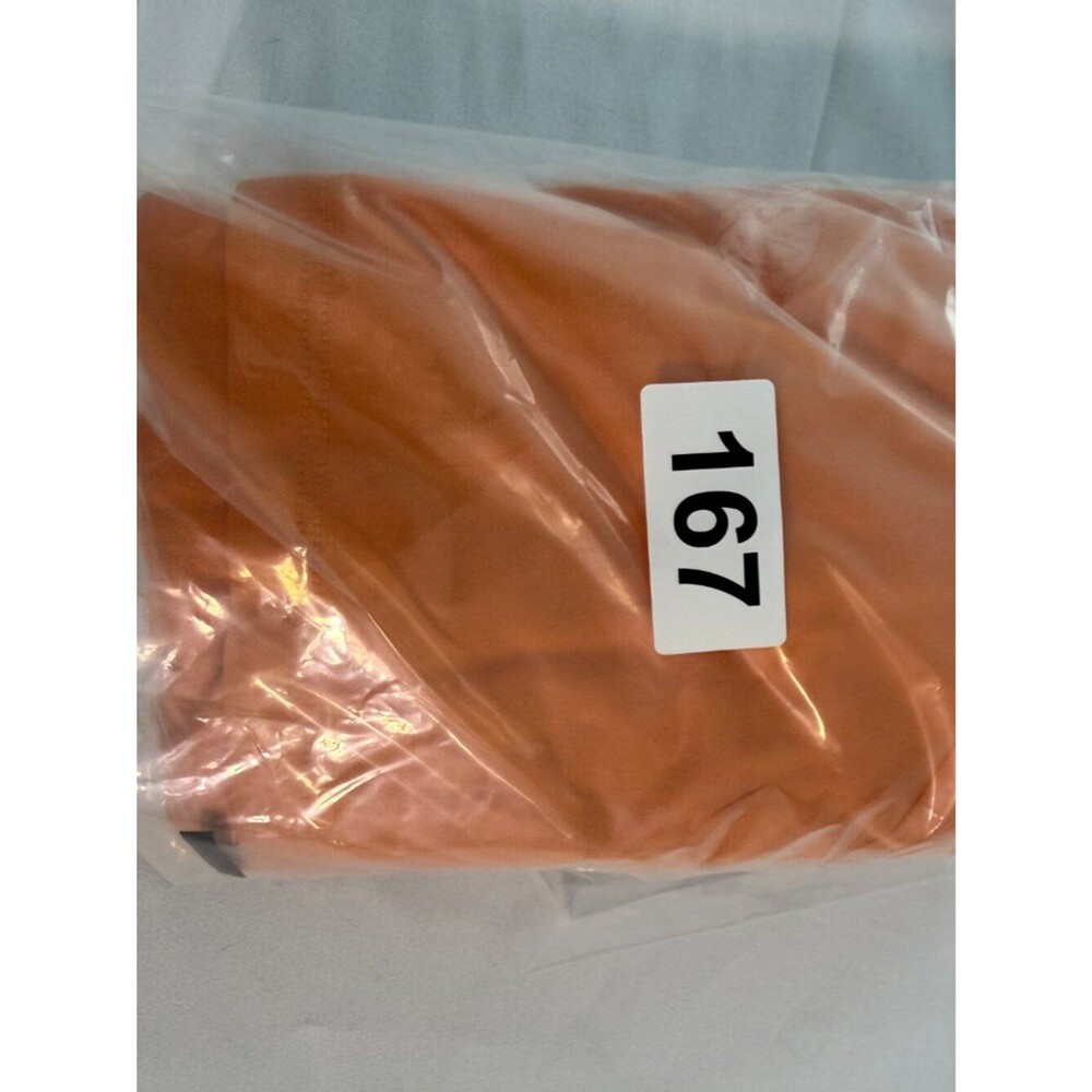 Zara Orange Cutout Midi Dress Size Large Bodycon Sleeveless Knot Front - Picture 6 of 6